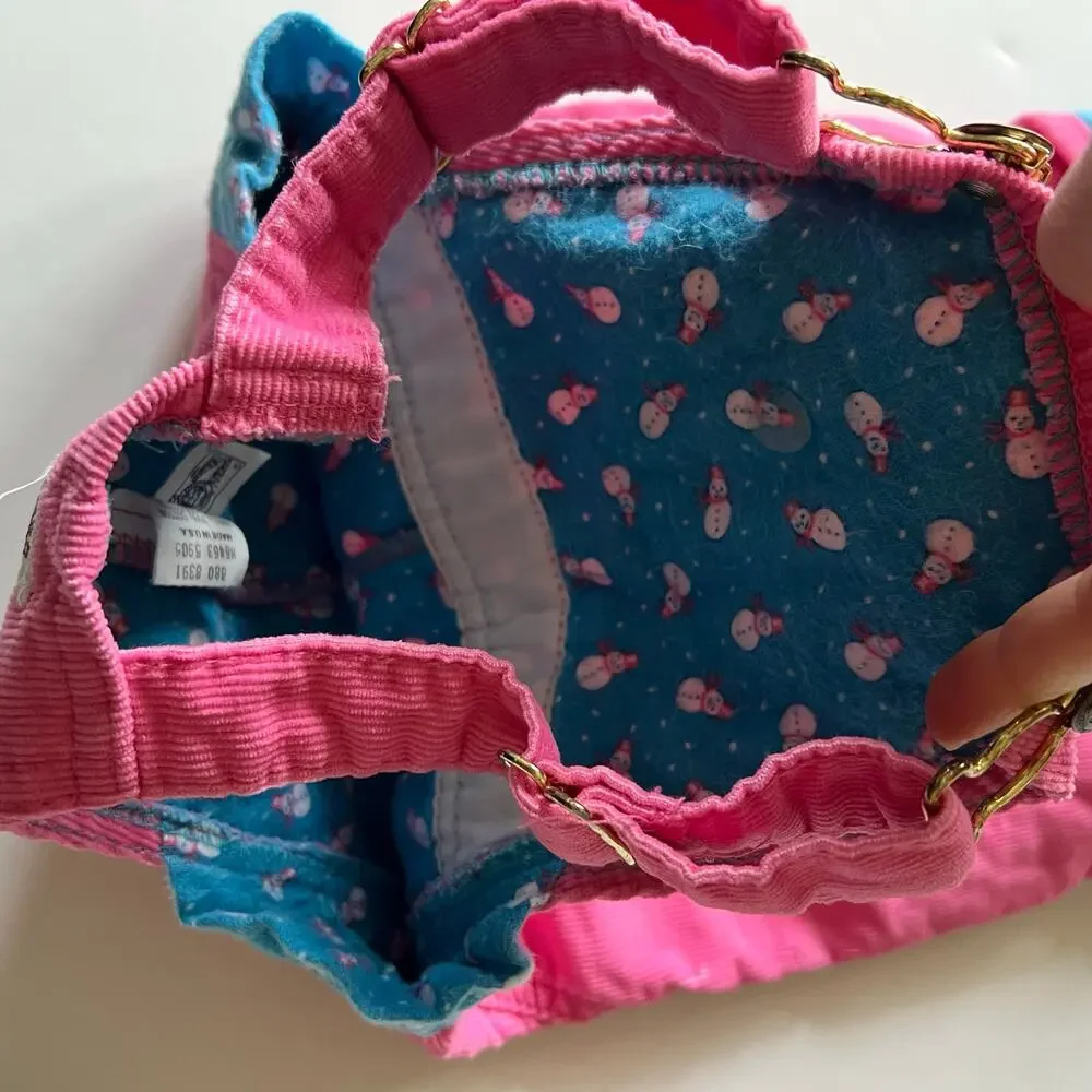 Vintage Oshkosh pink corduroy overalls (18m)